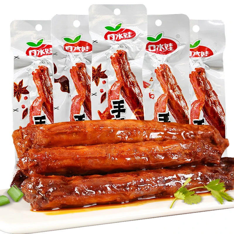 口水/娃手撕烤脖香辣卤味整根鸡脖休闲风干即食零食解馋非鸭脖