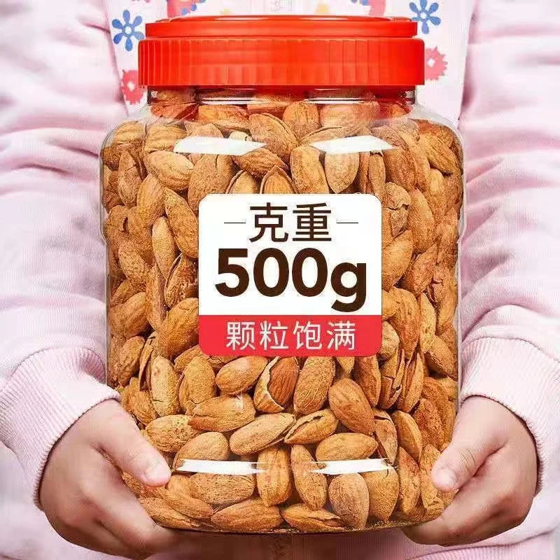 15.9拍1斤】NP级巴旦木大颗粒杏仁好吃剥开口炒货坚果休闲零食饱满