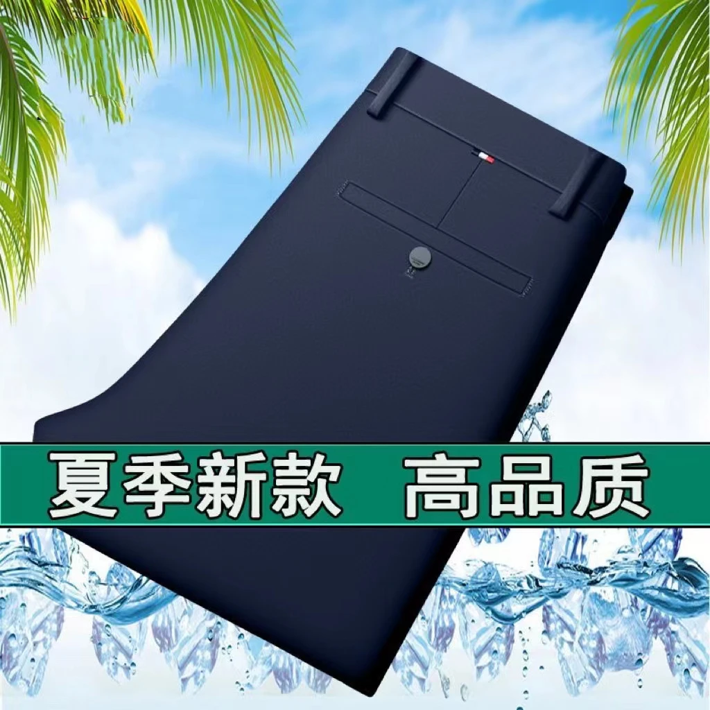 无品牌高品质四面弹保暖商务休闲男裤针织高弹力男士商务休闲长裤