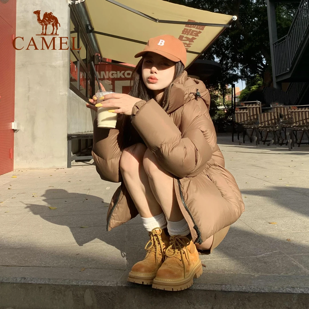 骆驼秋冬时尚显瘦网红女款羽绒服保暖鸭绒轻薄宽松短款外套B601