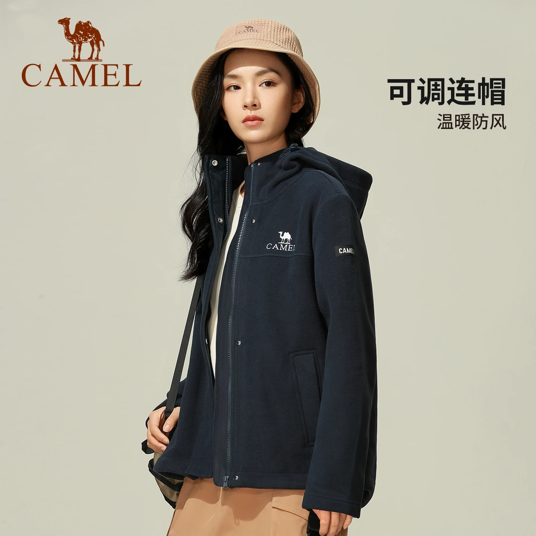 【妮妮专属】骆驼户外抓绒衣女外套秋冬摇粒绒加厚保暖A23CAVV035