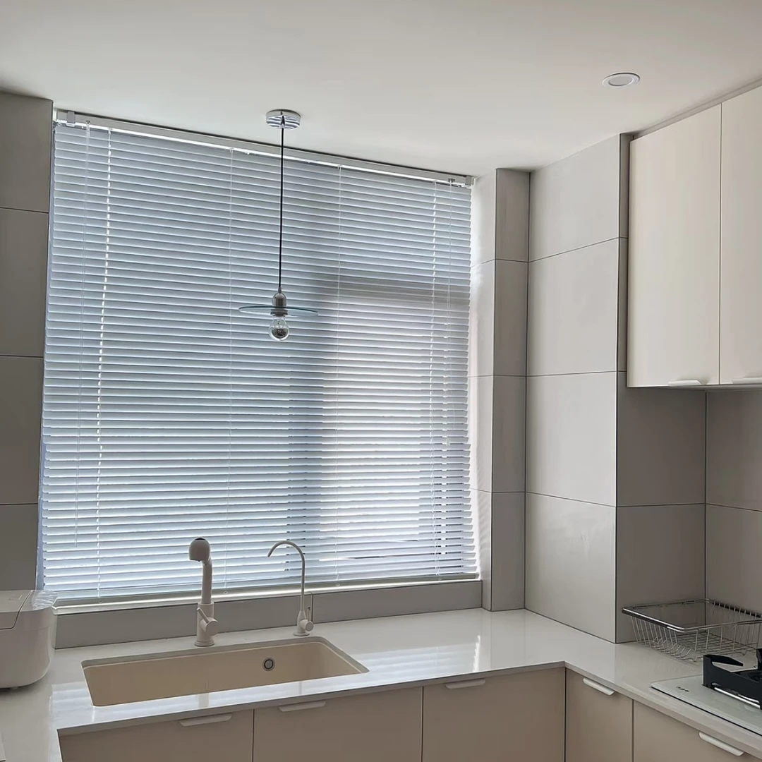 美居·优选：铝百叶百叶窗免打孔厨房卫生间浴室私密高遮光遮阳