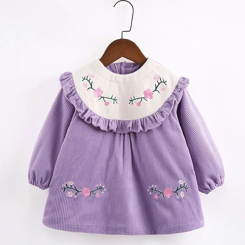 女童罩衣水晶绒冬季儿童画画罩衣防脏宝宝吃饭长袖外穿防水罩衣