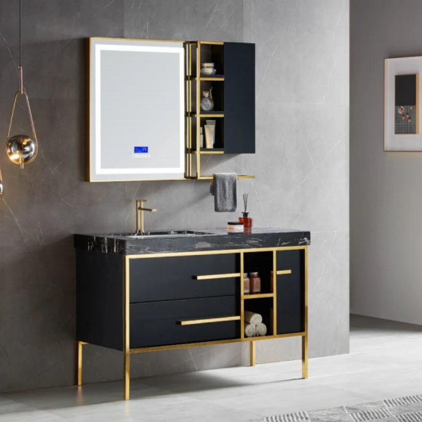 VG1916#120*58*85cm浴室柜【不包安装】库存尾货（铁二）1601