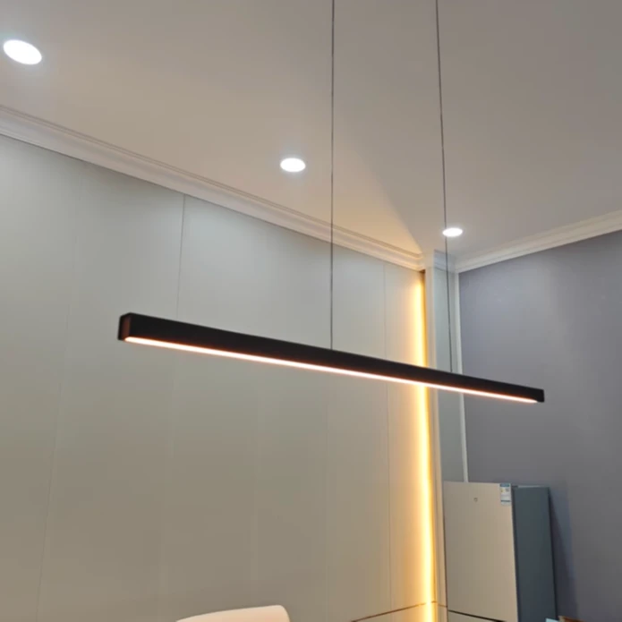 WL-8033-100#黑色餐厅长吊灯库存尾货（铁仓2）