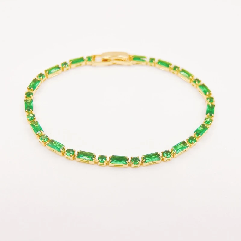 铜合金合成锆石手链 【2841】美/施/芬兰森林手链