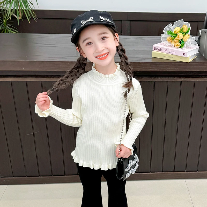 童装女童毛衣加厚针织衫儿童秋冬装2024新款女孩冬季线衣洋气衣服