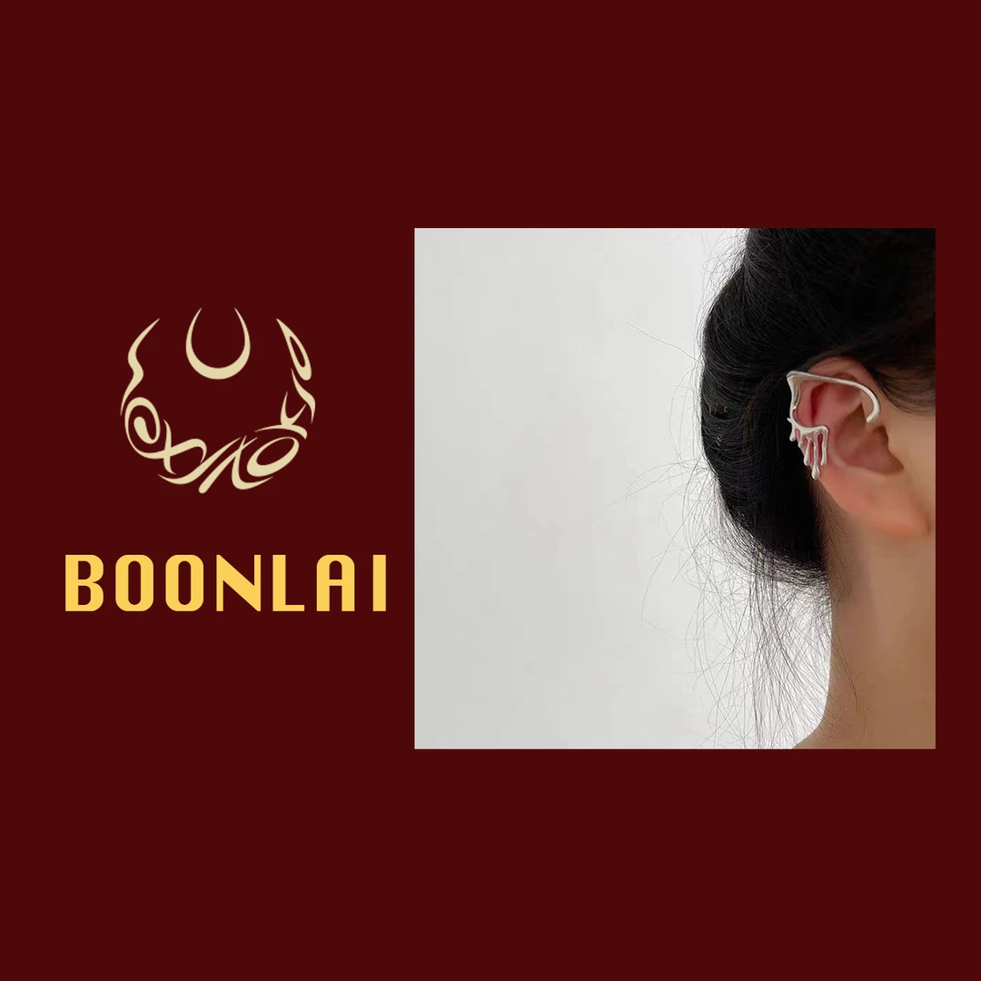 铜合金莫桑石耳饰 Boonlai 福利款ins风小众单只精灵耳A耳夹1311