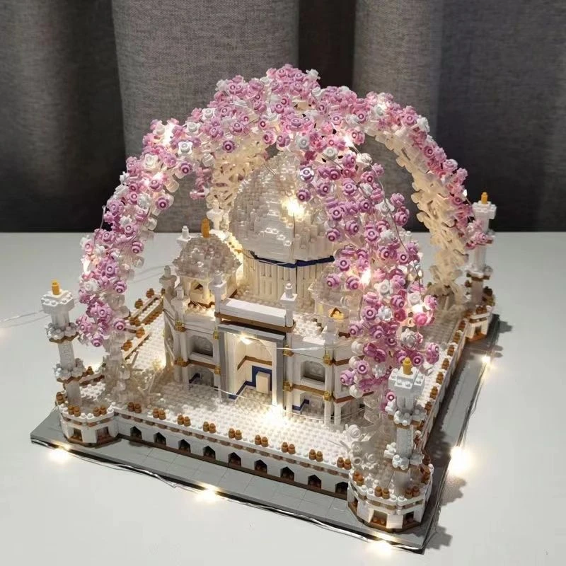 乐高泰姬陵益智积木男女孩拼装微颗粒高难度建筑情侣礼物系列