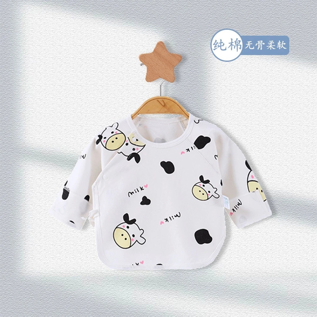 新生儿婴儿衣服半背衣初生童装a类纯棉0-3月产房新生服装春夏四季