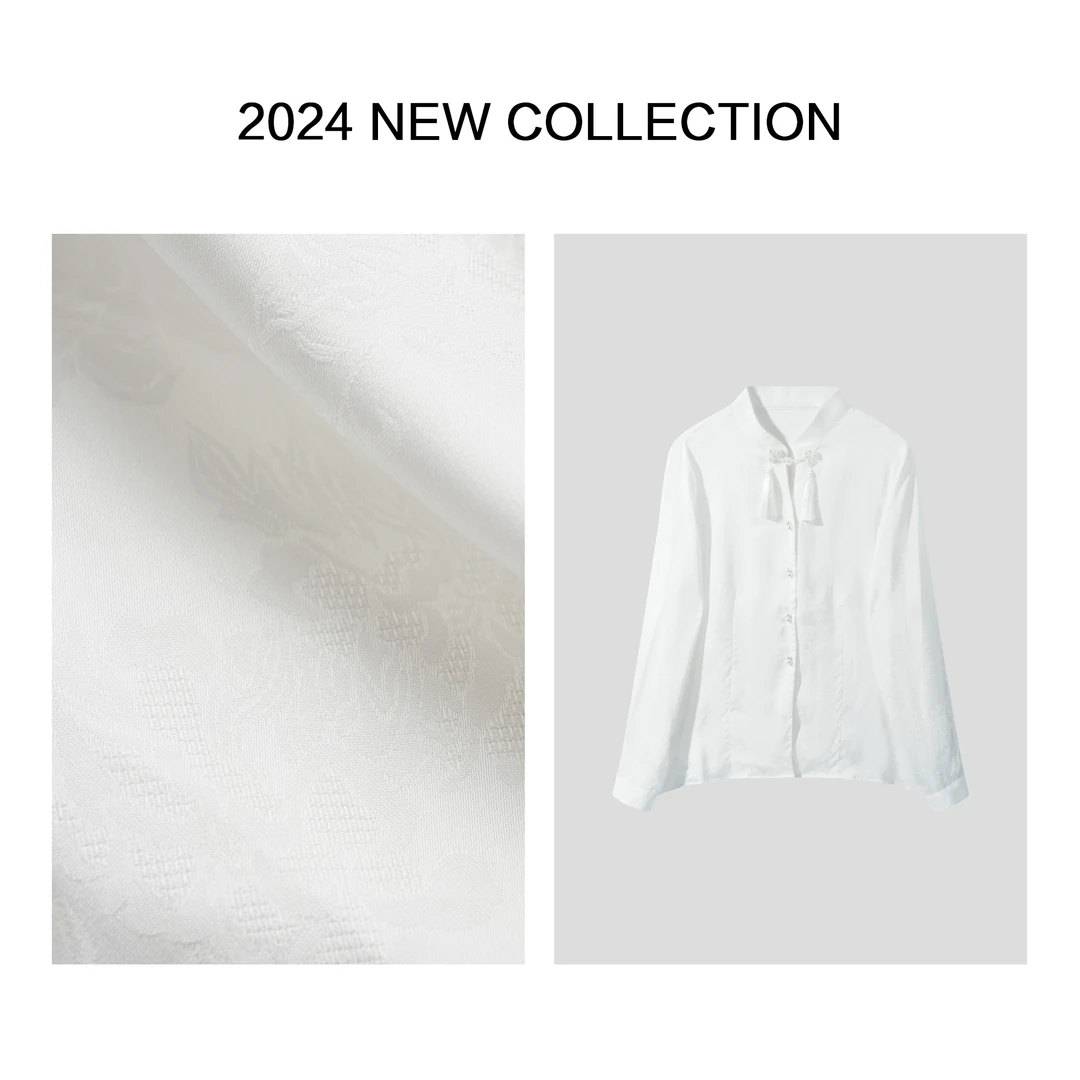 【小铃铛】C1F18008B 时尚国风秋季女士衬衫