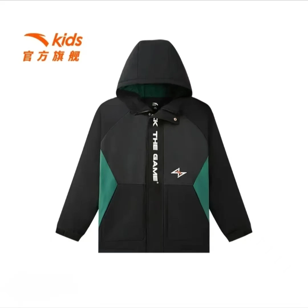安踏儿童25冬季男大童户外系列中国冰雪休闲中长羽绒服352511901