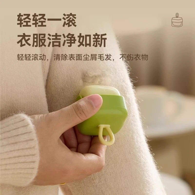 迷你粘毛器滚筒强力神器便携可水洗床上毛发清理沾灰尘衣服黏毛器