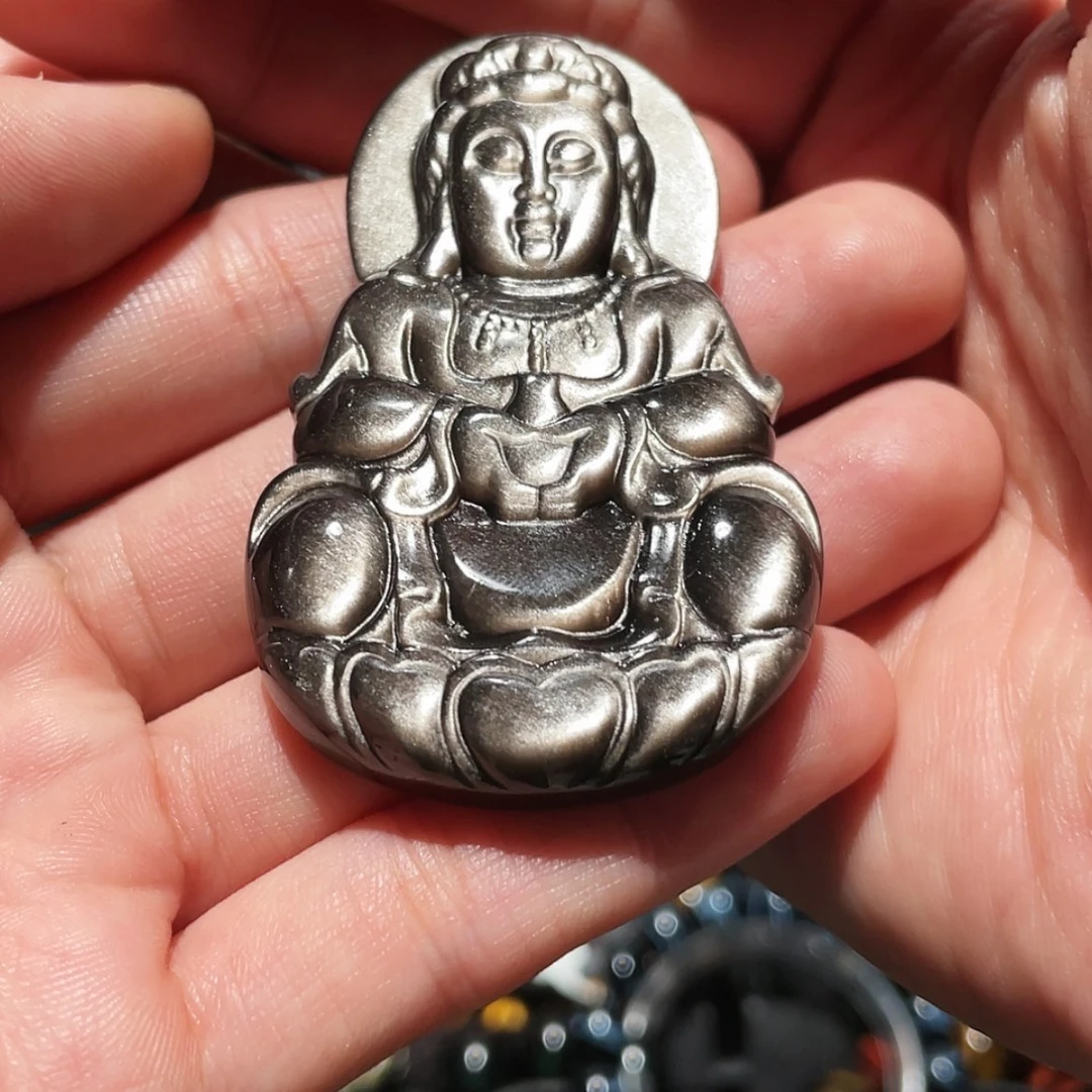 【闪购商品】黑曜岩吊坠(不含链)未镶嵌Y**a