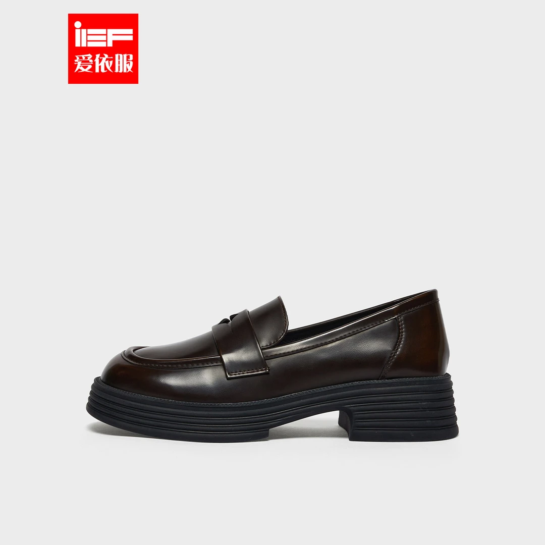 IEF/爱依服女圆头平底乐福鞋910