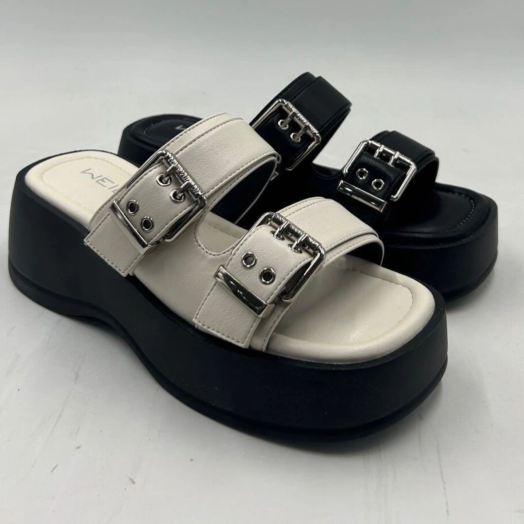 IEF/爱依服2024新款夏季女圆头露趾厚底凉拖鞋5320-3760-