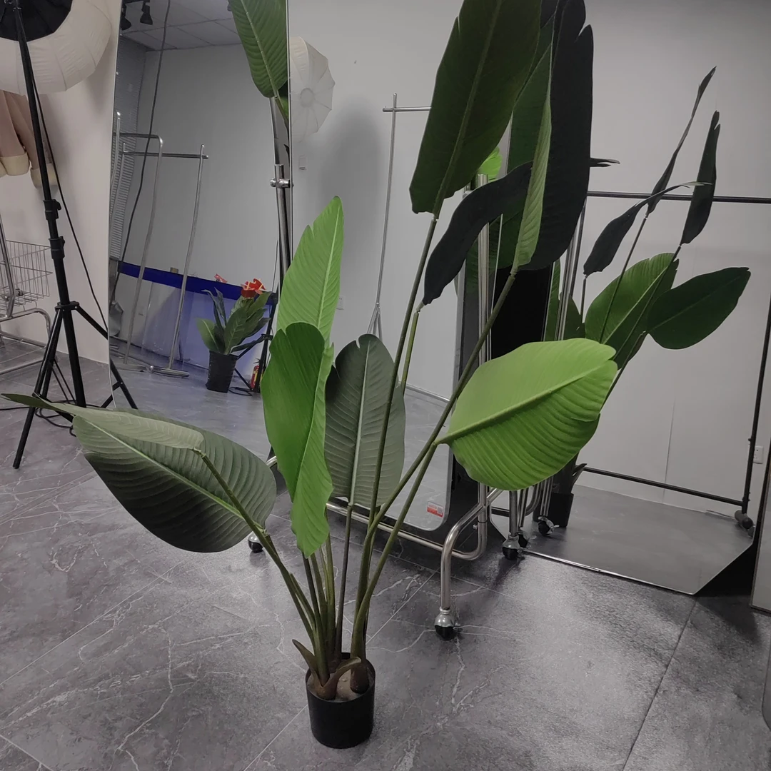 北欧风仿真天堂鸟旅人蕉室内装饰大型落地绿植盆栽仿真绿植客厅