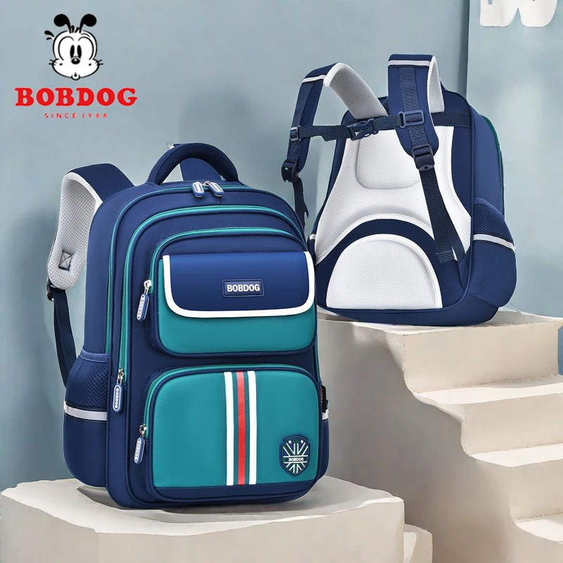 巴布豆儿童书包小学生男1-34-6一二年级减压护脊超轻减负6-12岁女