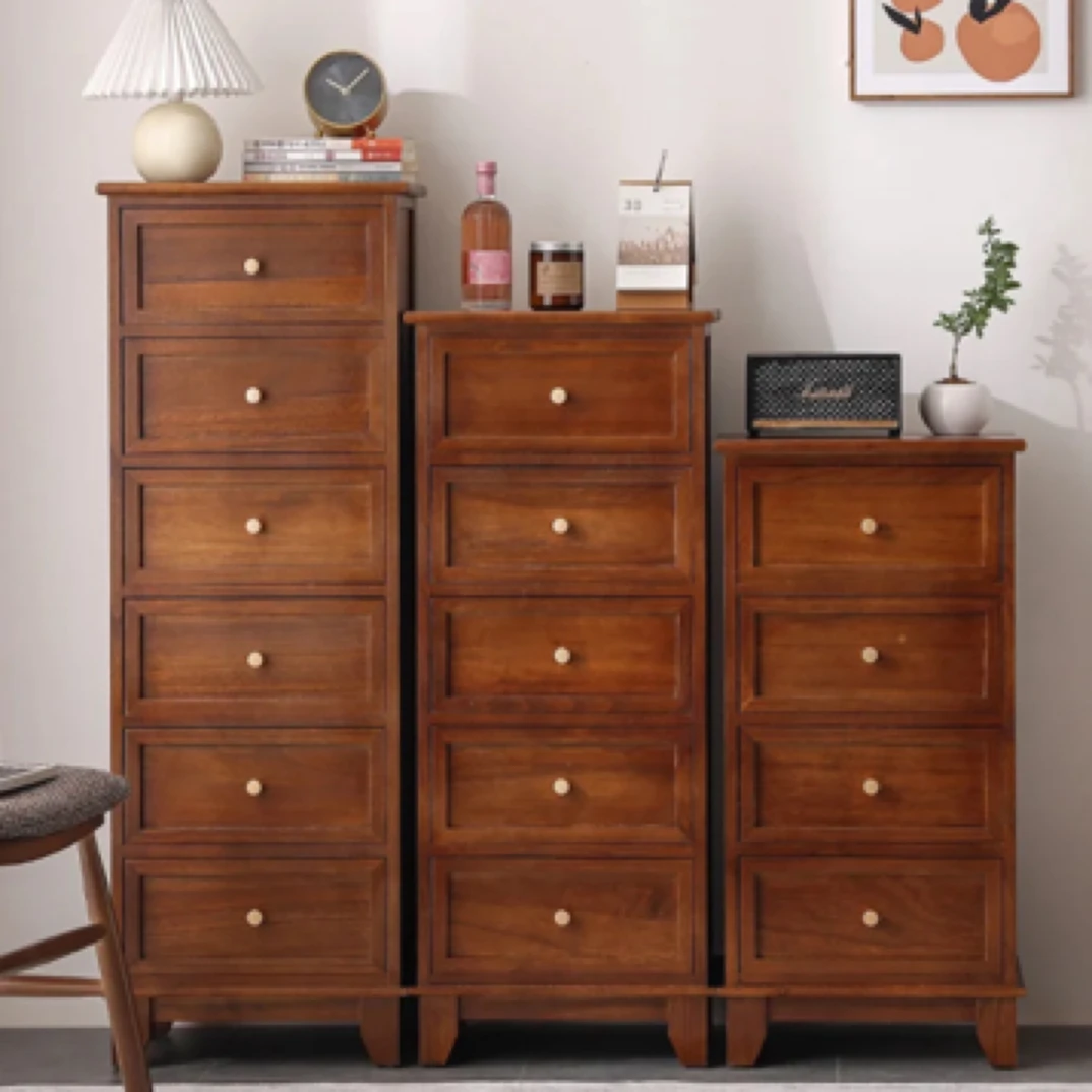 40宽实木斗柜客厅边角柜卧室床头柜抽屉式收纳柜落地靠墙储物柜子