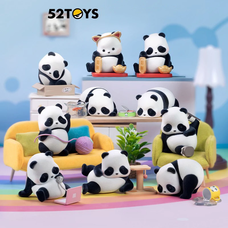 【拆盒】52TOYS Panda Roll熊猫也是猫盲盒手办滚滚花花熊猫福宝