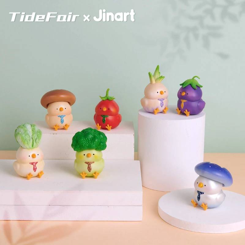 【拆盒】JINART新鲜菜鸟公仔盲盒儿童潮玩具可爱摆件卡通手办