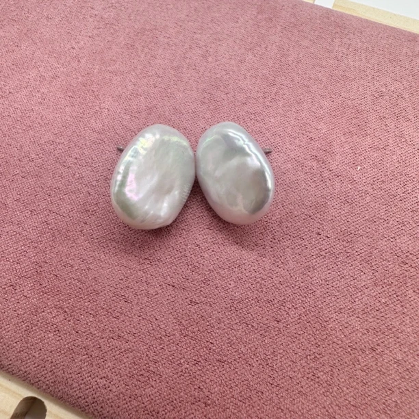 天然淡水珍珠耳钉时尚百搭个性素款（巴洛克形状不一多样性发货