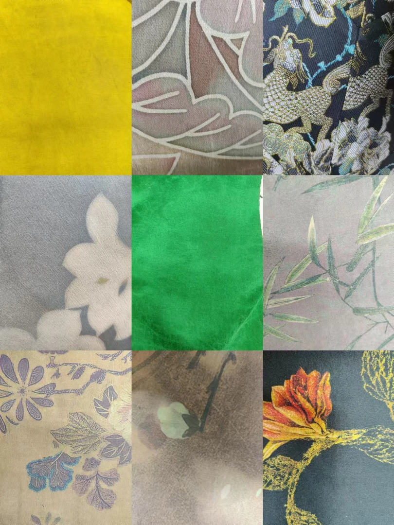 【京玺绣高货精选】2024新款香云纱真丝百搭潮流款拼接一字扣妈妈装