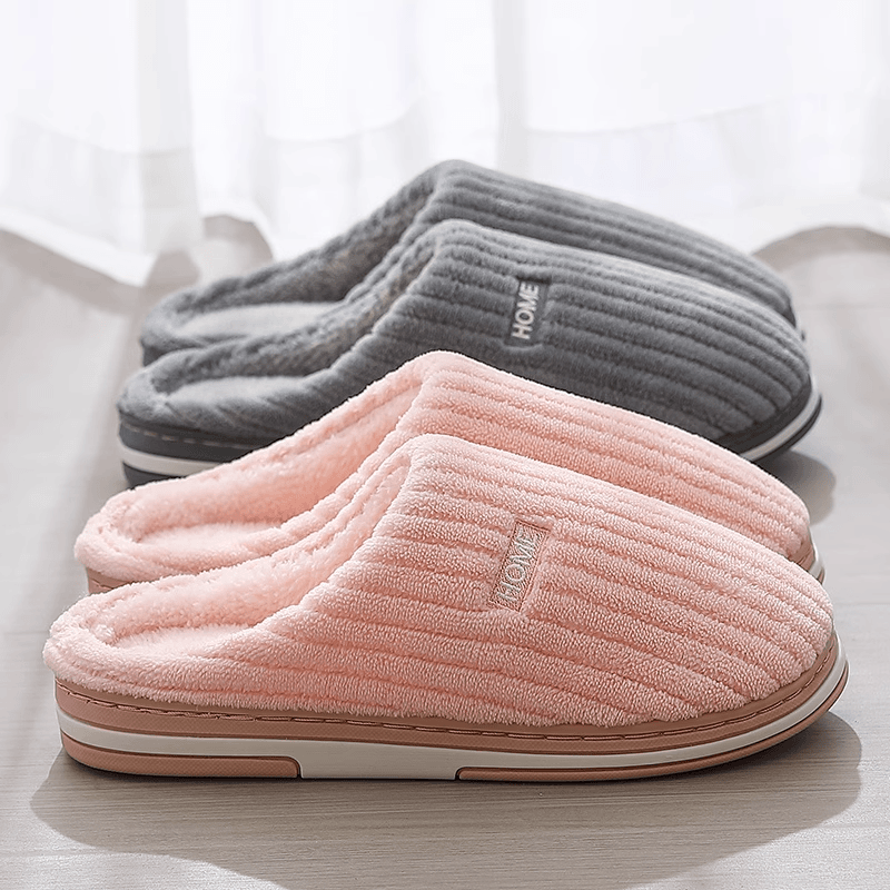 棉拖鞋女士冬季2023新款室内家居保暖防滑家用毛毛拖鞋男士秋冬天