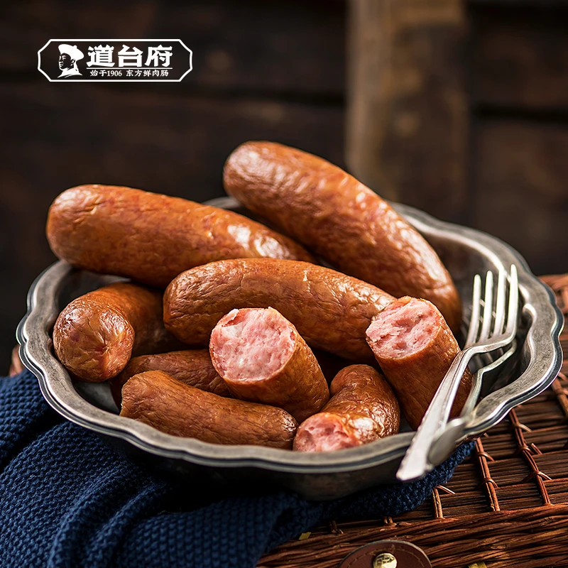道台府哈尔滨传统食用风味红肠香肠超值一斤装特产热销鸡肉红肠
