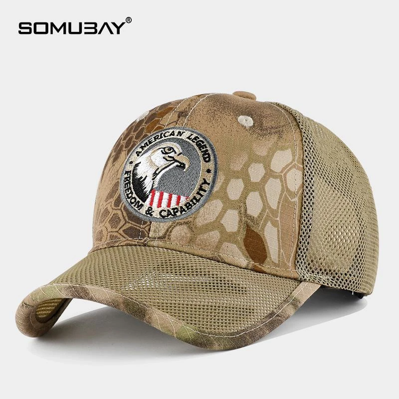 SOMUBAY/苏木佰帽子男夏季网眼棒球帽大头围户外遮阳防晒太阳帽子