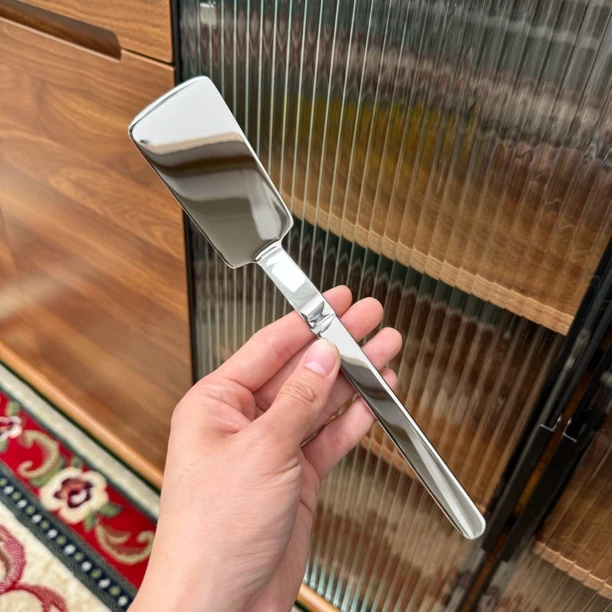 卓德铭18/10不锈钢小煎铲料理铲牛排铲煎蛋烙饼炒菜多功能小平铲