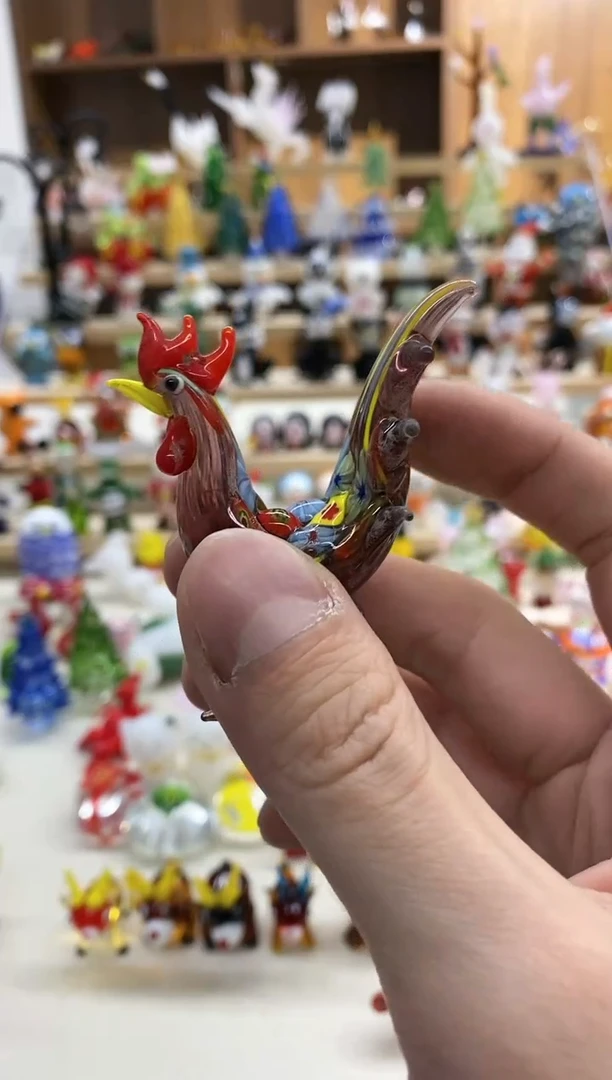 【闪购商品】密胺琉璃公鸡
