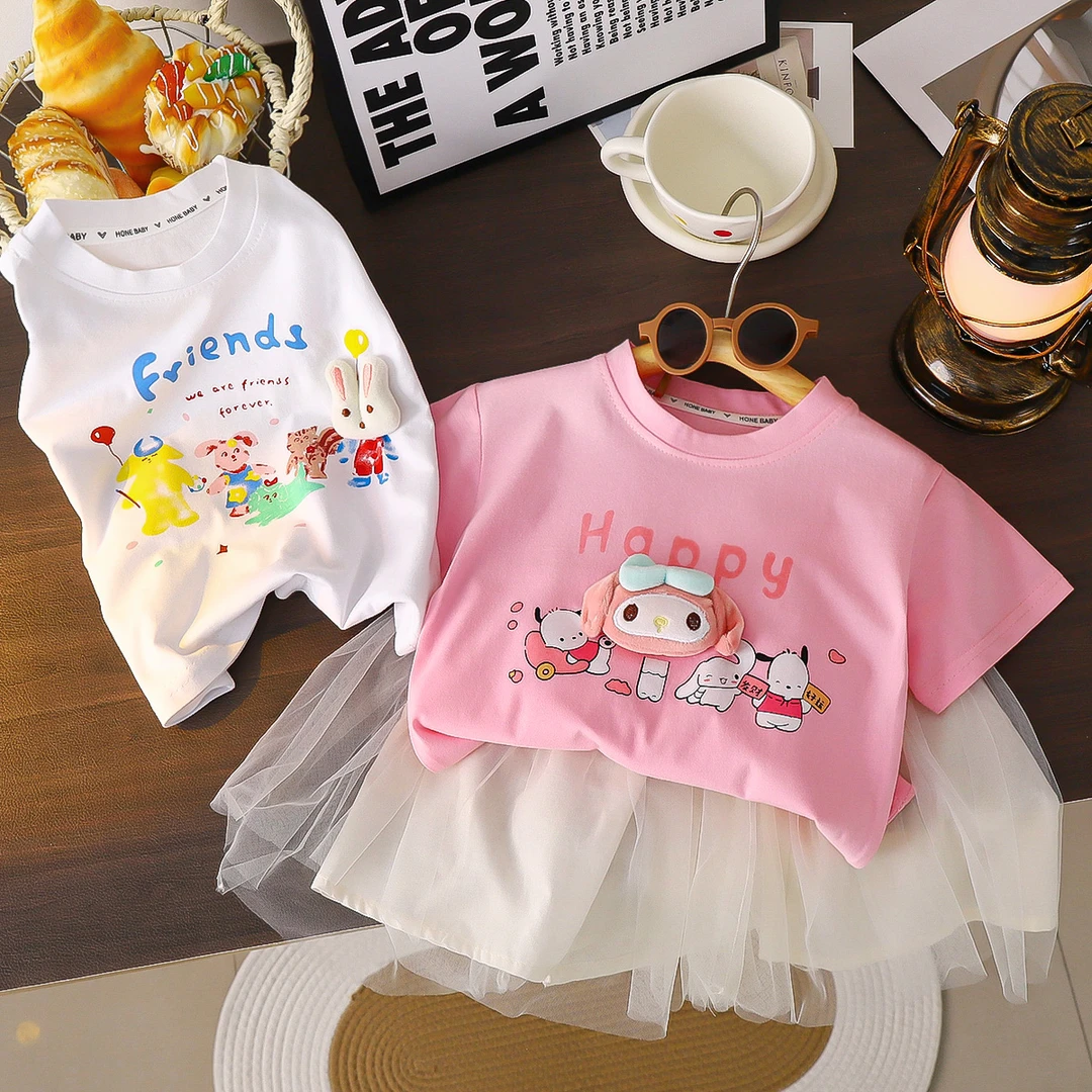 纯棉儿童立体卡通t恤韩版宽松休闲上衣半袖夏季