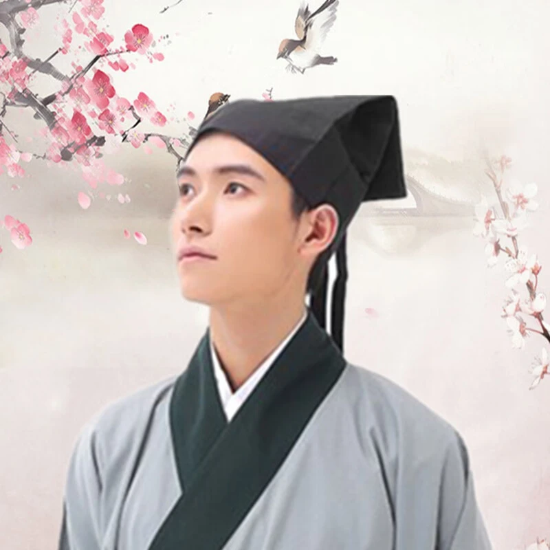 成人礼帽古装帽子先生书生秀才秋季古代古装演出大臣诸葛亮帽子男