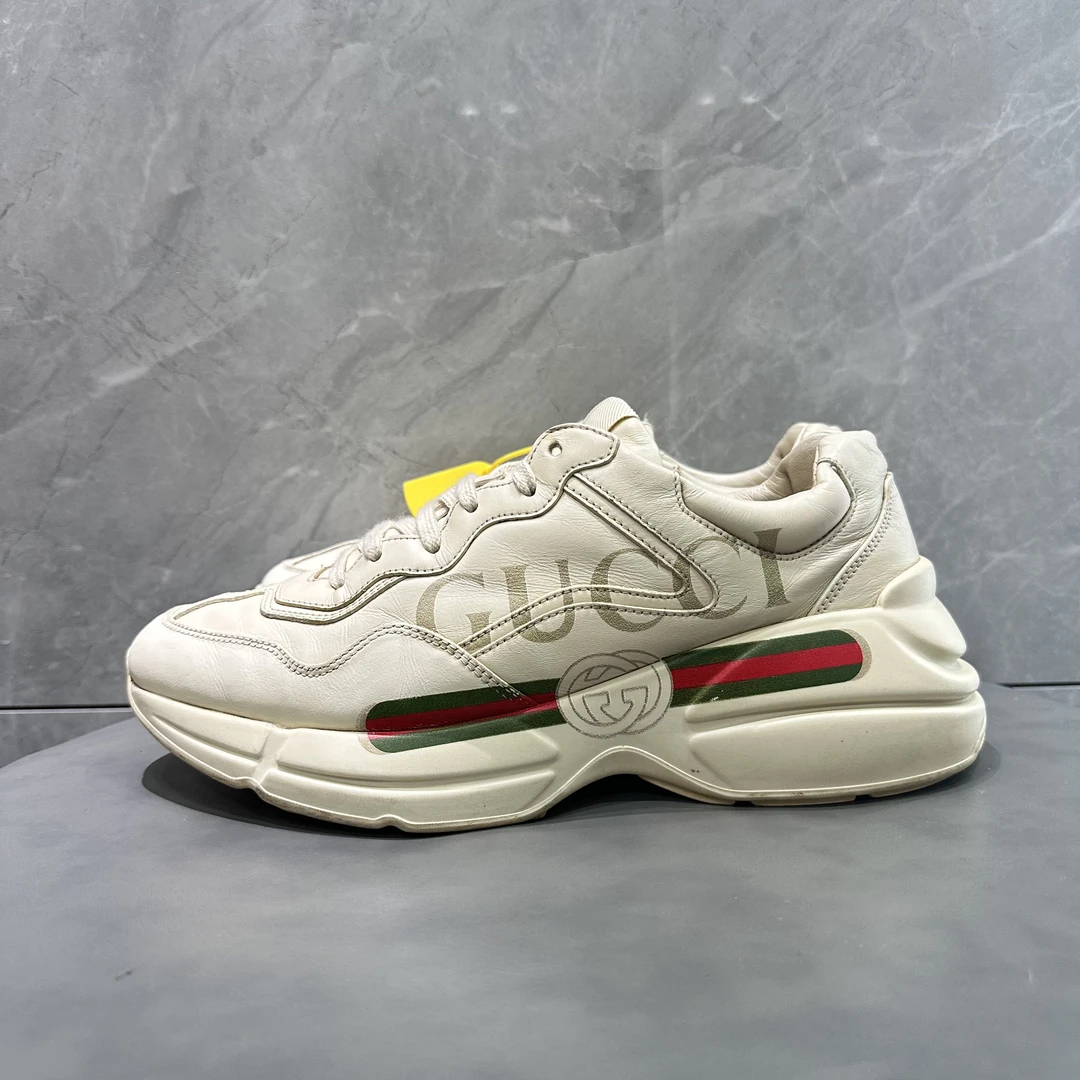 40.5码 9新 古驰 Gucci Rhyton 低帮老爹鞋