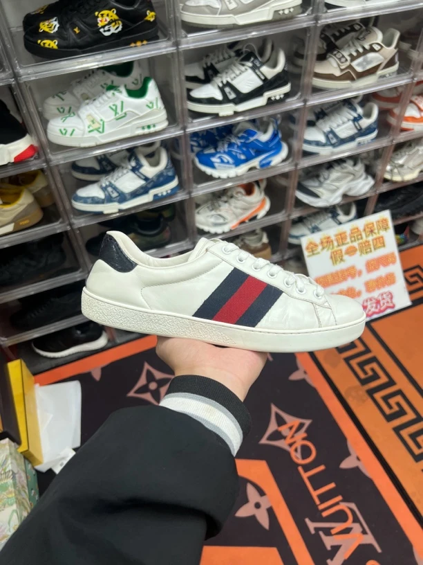 古驰 白色低帮板鞋