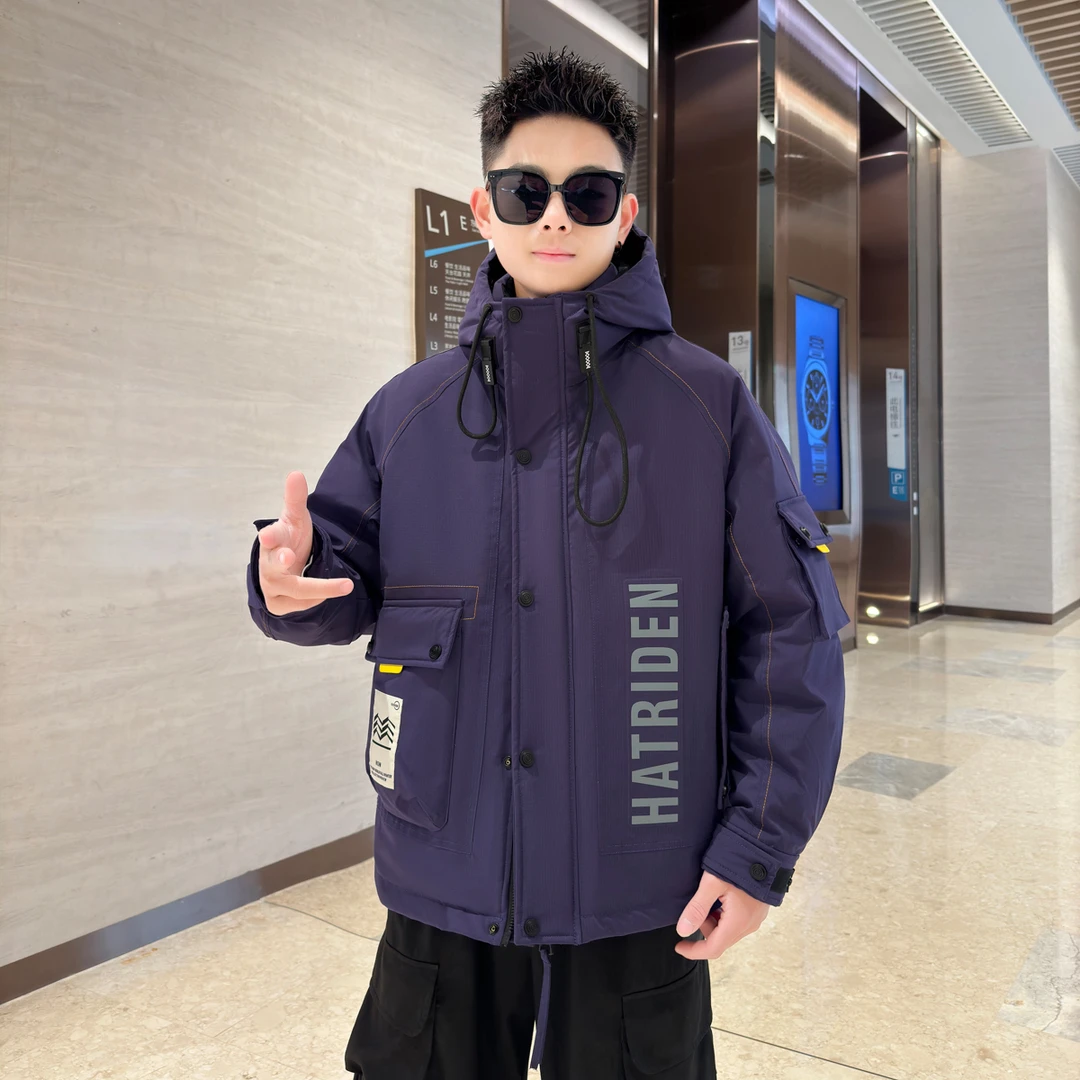 Y60男士工装连帽时尚潮流加厚保暖秋冬休闲男外套