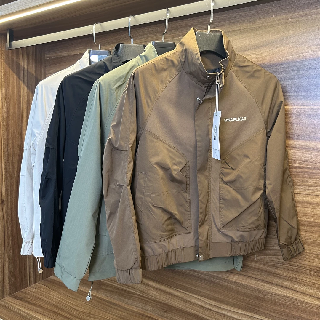 122潮牌工装夹克春秋款青年外套休闲百搭高端修身男士立领上衣