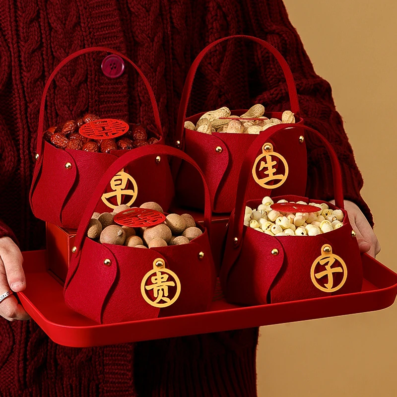 早生贵子模具订婚干果组合提篮婚礼压床摆件婚房布置结婚用品大全