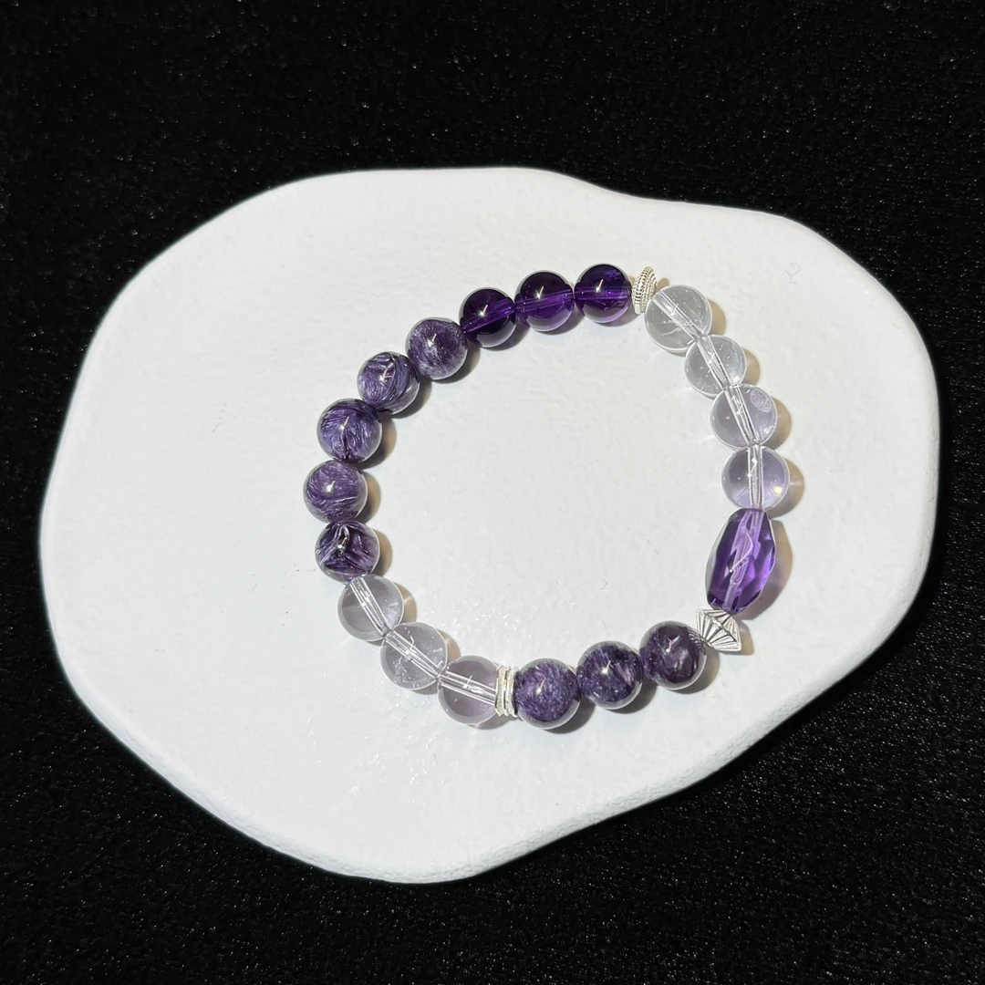 【万“试”顺利】紫龙晶手串（天然珠宝多样性发其一）