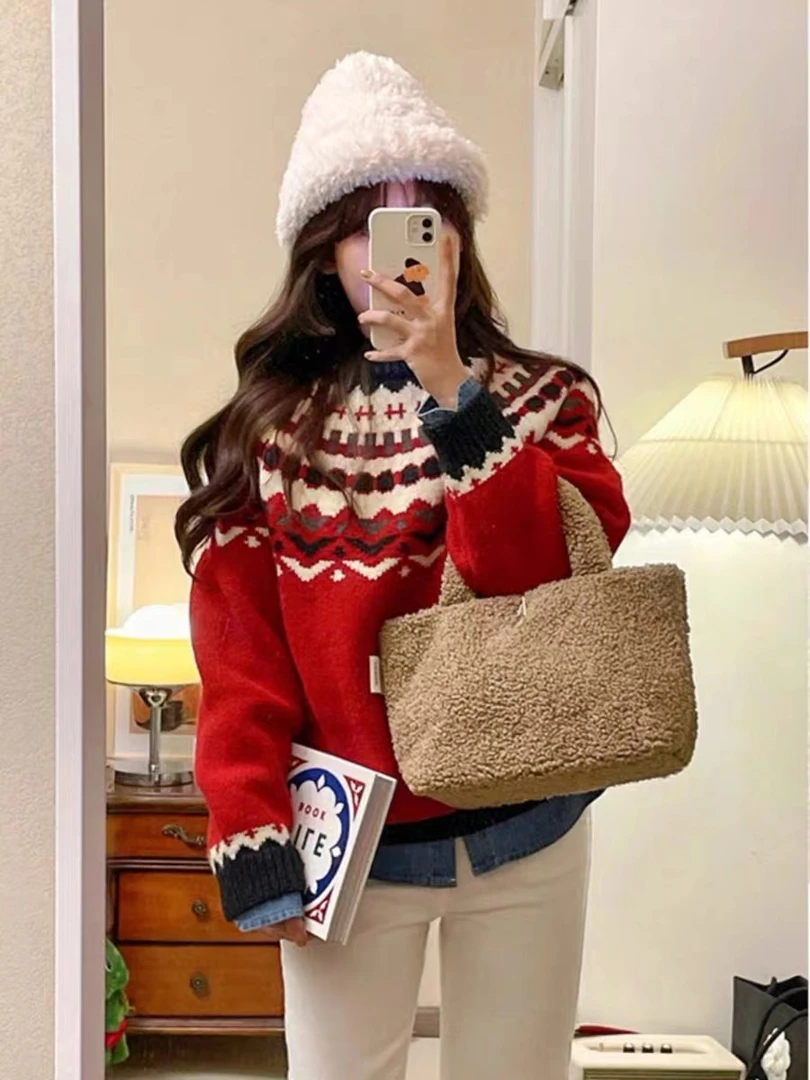 小妳XiaoNi———（冬款圆领百搭毛衣2240594）