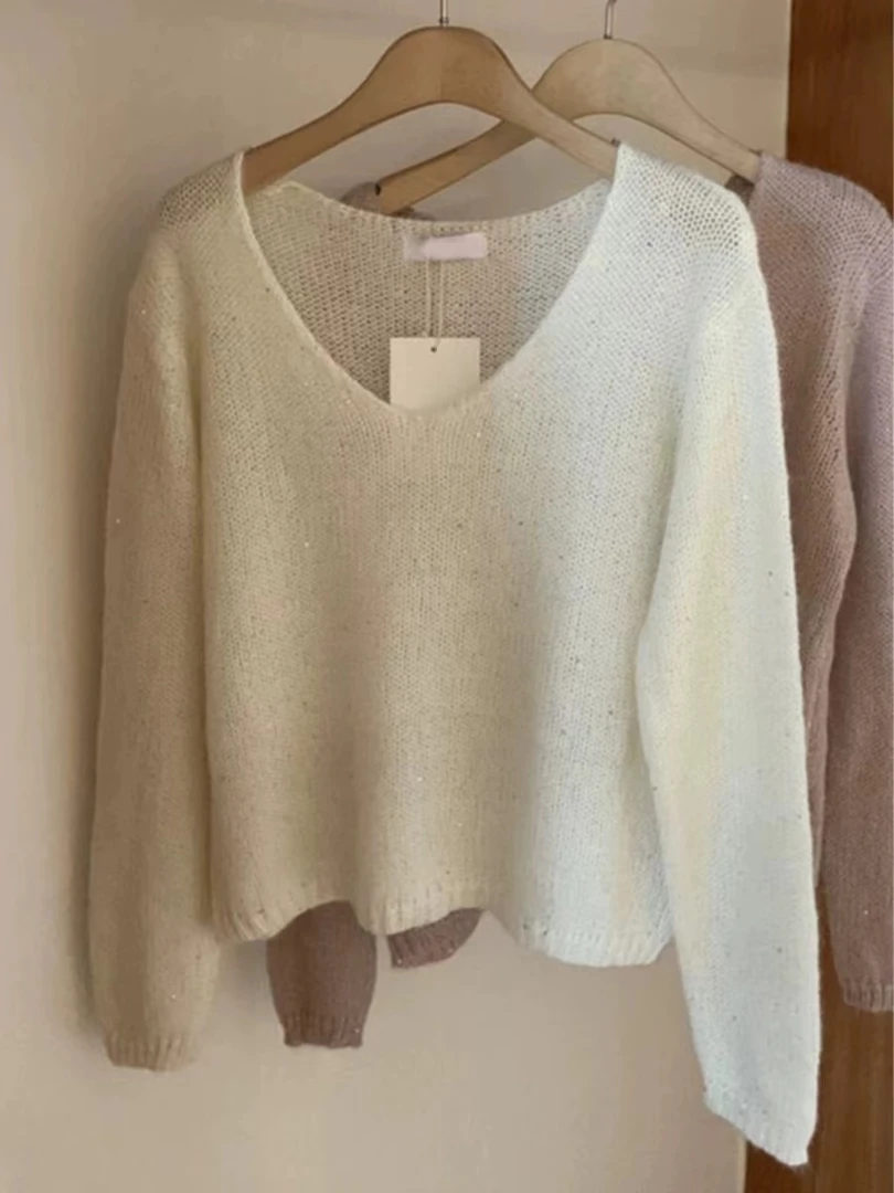 小妳XiaoNi———（春款亮片针织衫1330237）