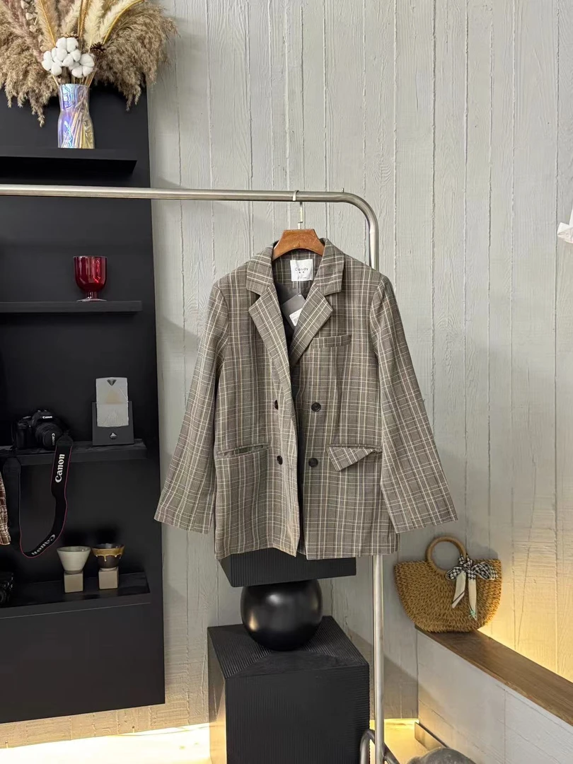 小妳XiaoNi———（春秋款格子西装外套2230472）