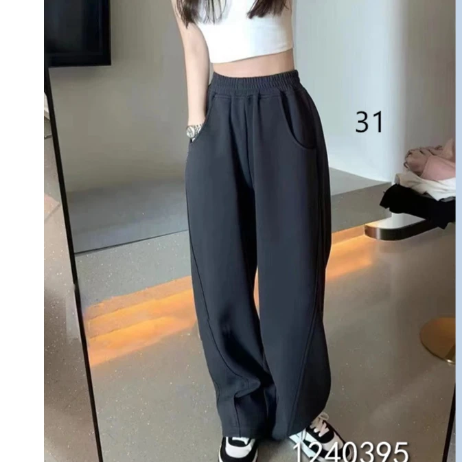 小妳XiaoNi———（冬款松紧腰休闲卫裤1240395）