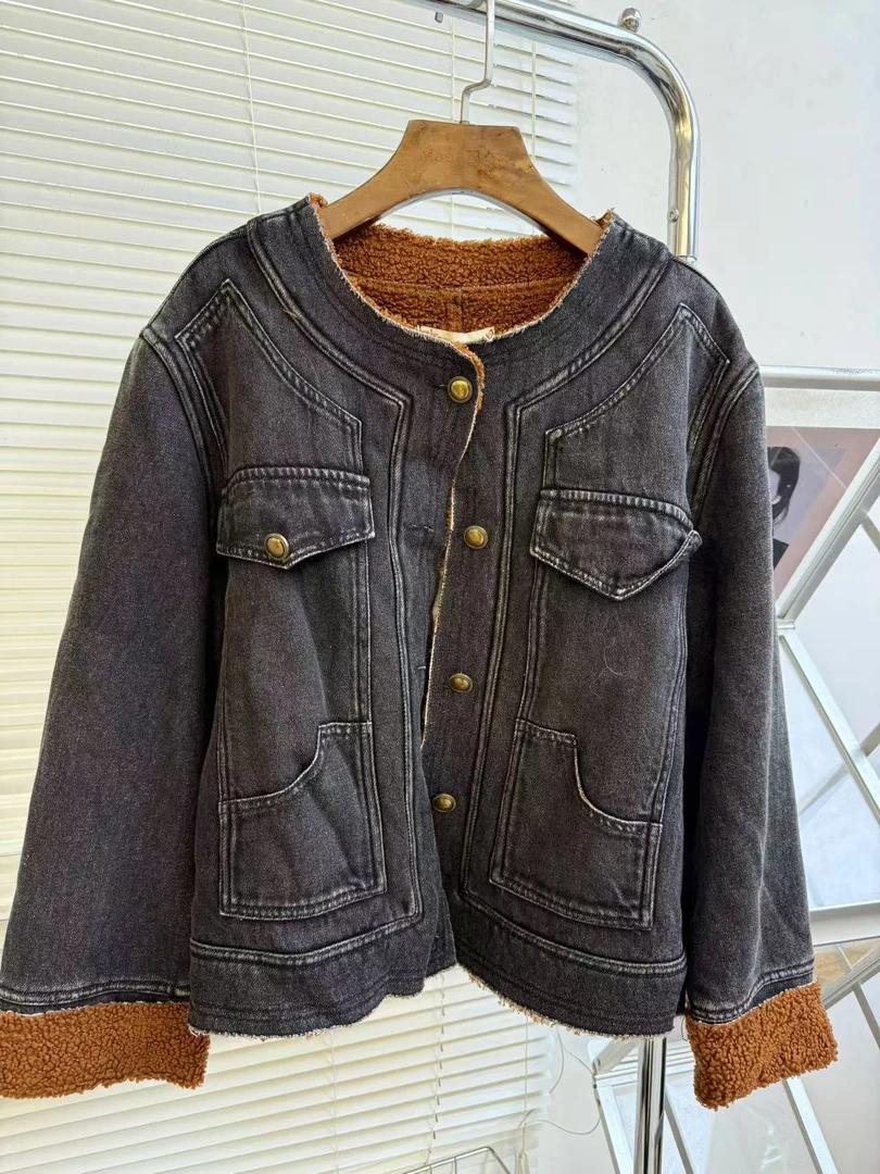 小妳XiaoNi———（冬款牛仔外套2340127）