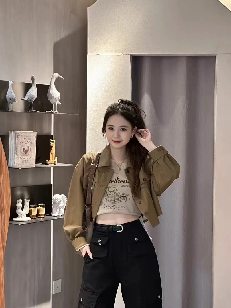 小妳XiaoNi———（春款皮外套+背心套装2330598）