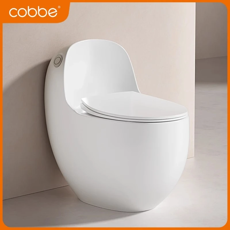 卡贝小鸡蛋型马桶超漩式家用虹吸式节水坐便器卫生间防臭静音坐便