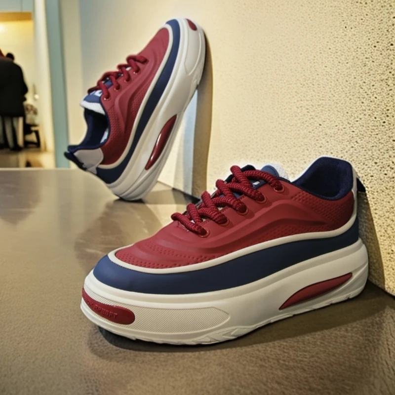 2024秋季新款老爹鞋厚底鞋增高时尚休闲鞋秋冬韩版潮流男士网红