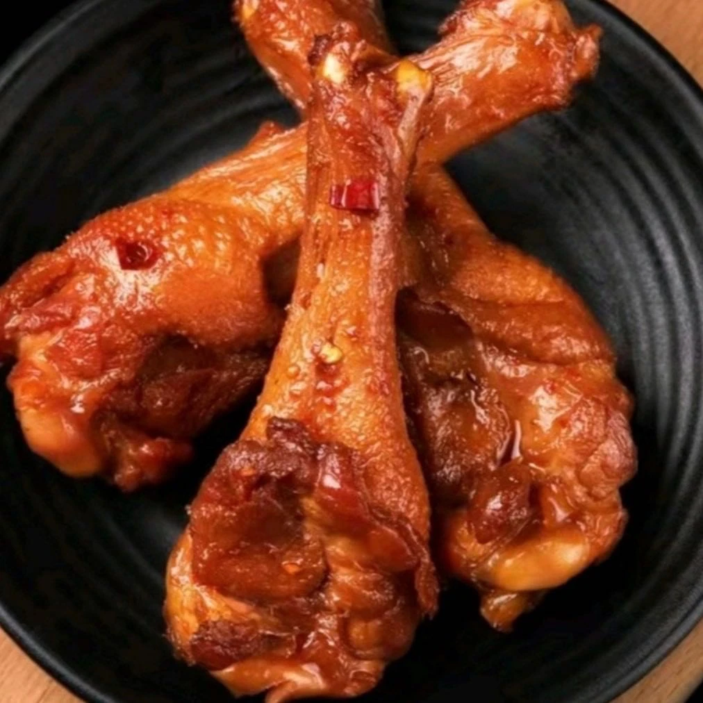 迎三鲜42克蜜汁香辣鸭腿酱卤鸭翅根开袋即食16包