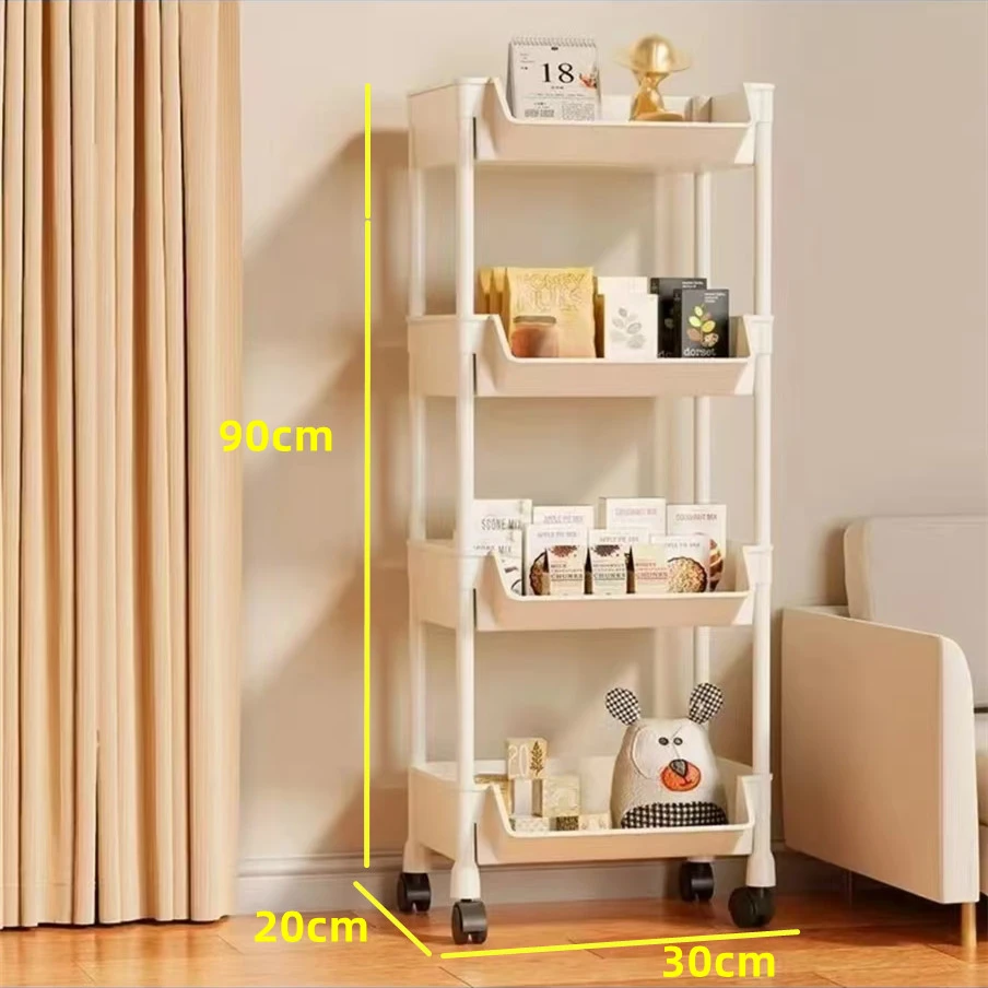 【4层书桌】置物架落地客厅家用卫生间厕所浴室储物架儿童零食架ZB3